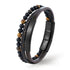 Lederarmband mit perlen gelbes tigerauge uniqal